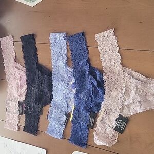 Maidenform Lace Thong Lot of 5 NWT